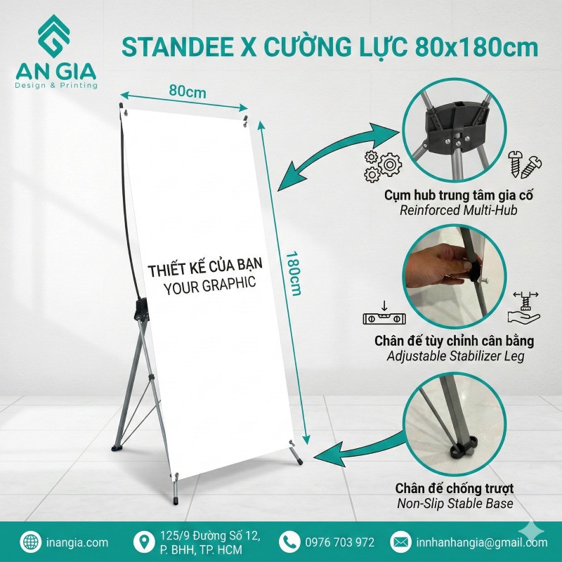 Standee X Cường Lực Tốt